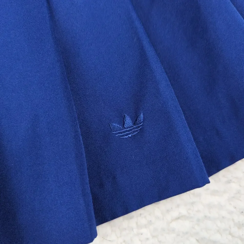 Vintage Y2K Adidas Pleated Mini Skirt Cheerleader Women's Size 6 Royal Blue